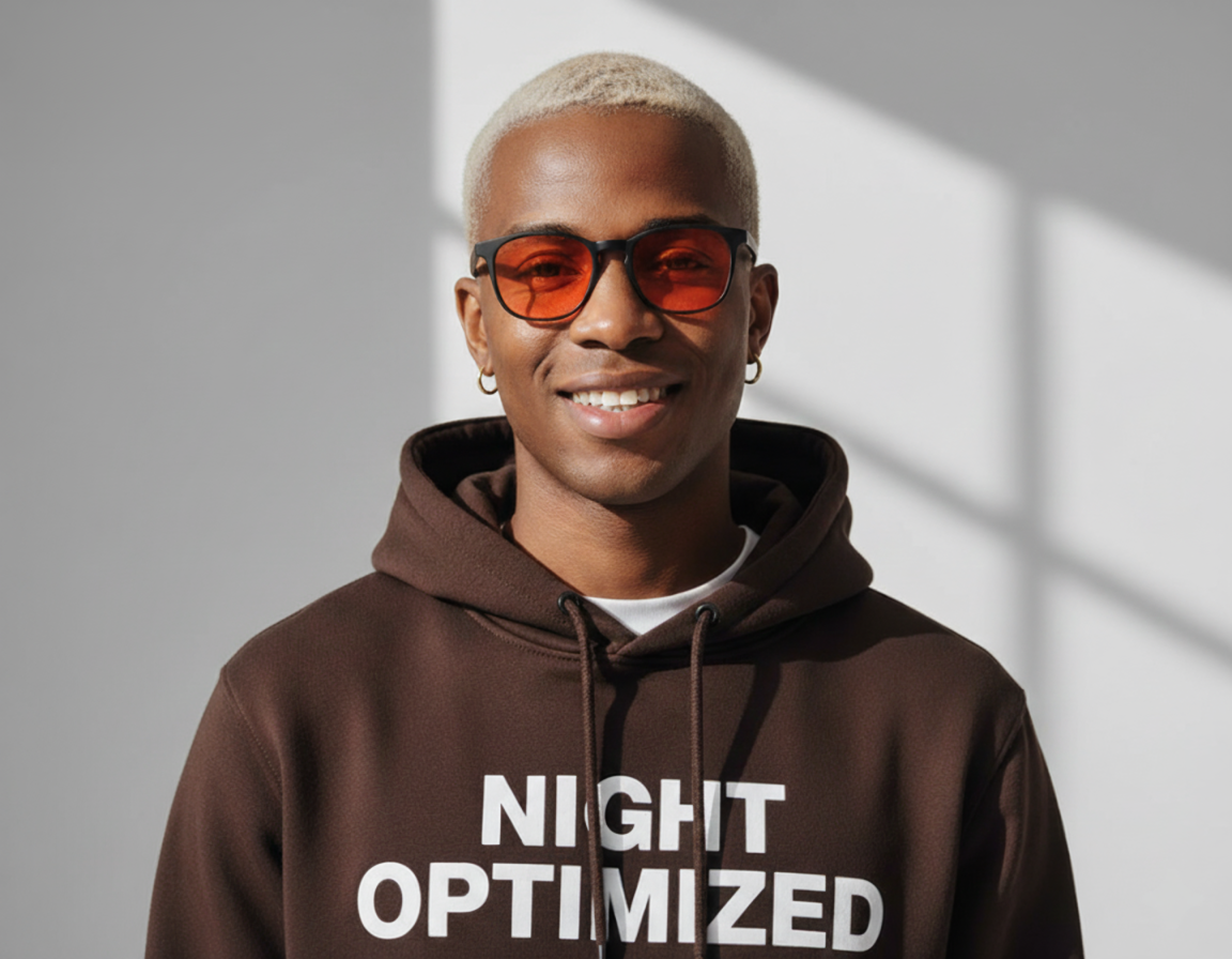 Performance Blaulichtfilter– Ultra-Leicht | 95% Blaulichtblocker für besseren Schlaf & Fokus